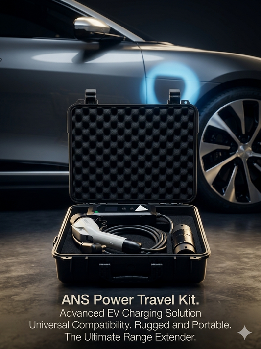 ANS Power Portable EV Travel Kit (3.5kW / 16A) - Emergency EV Charger